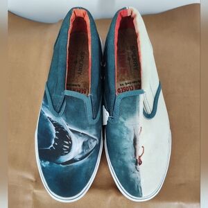 Sperry Men's Jaws 40th Anniversary Slip-On Boat Shoes - Blue And White Size 8M